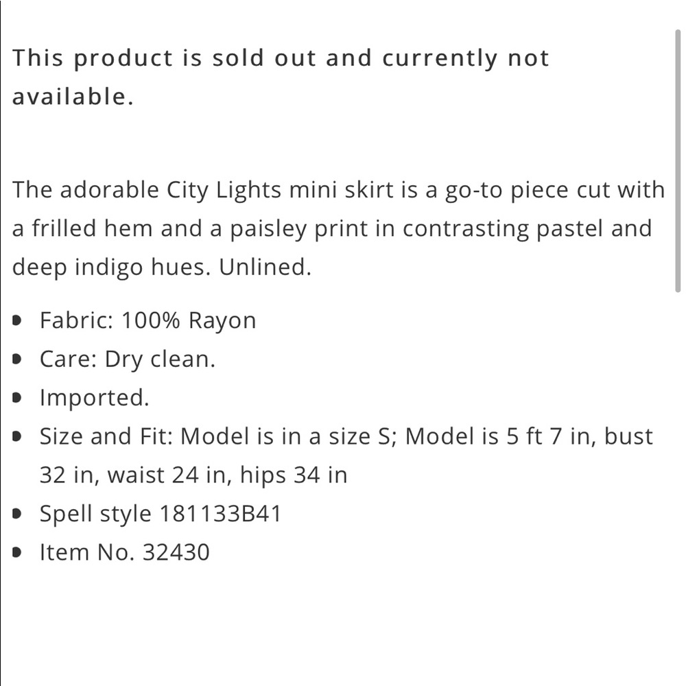 Spell Celestial Mini Skirt - image 4